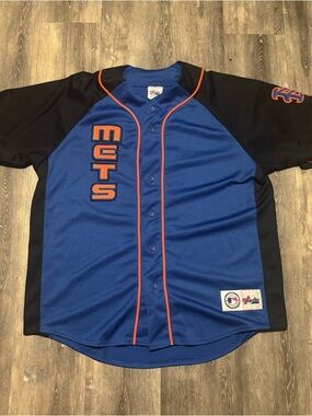 Men’s Vtg New York Mets Authentic Majestic Jersey Sz XL Y2K